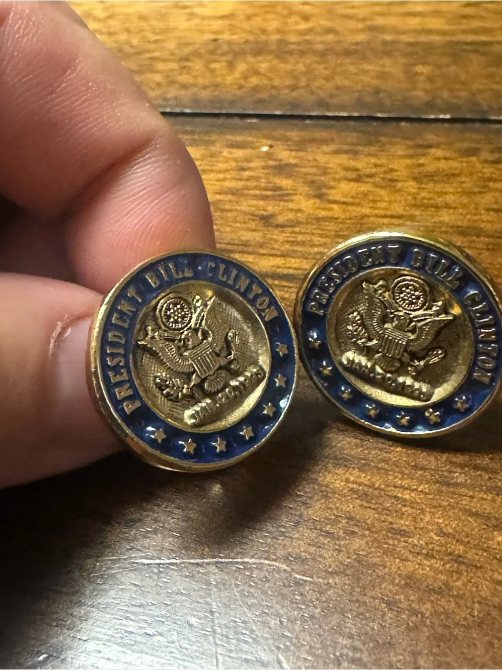 Presidential Memorabilia Clinton Money Clip 2 Cufflinks Lapel Pin And Key Chain